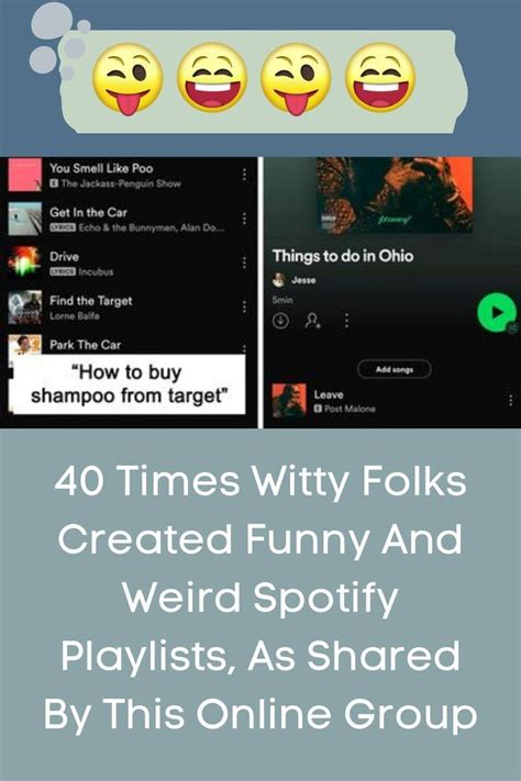 40 Times Witty Folks Created Funny And Weird Spotify Playlists, .